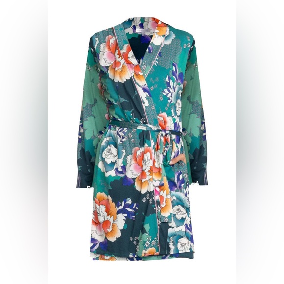 Johnny Was Other - Johnny Was Carly Tura Floral Wrap Style Sleep Robe Medium